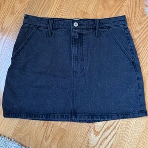 Abercrombie Black Denim Mini Skirt, size 4